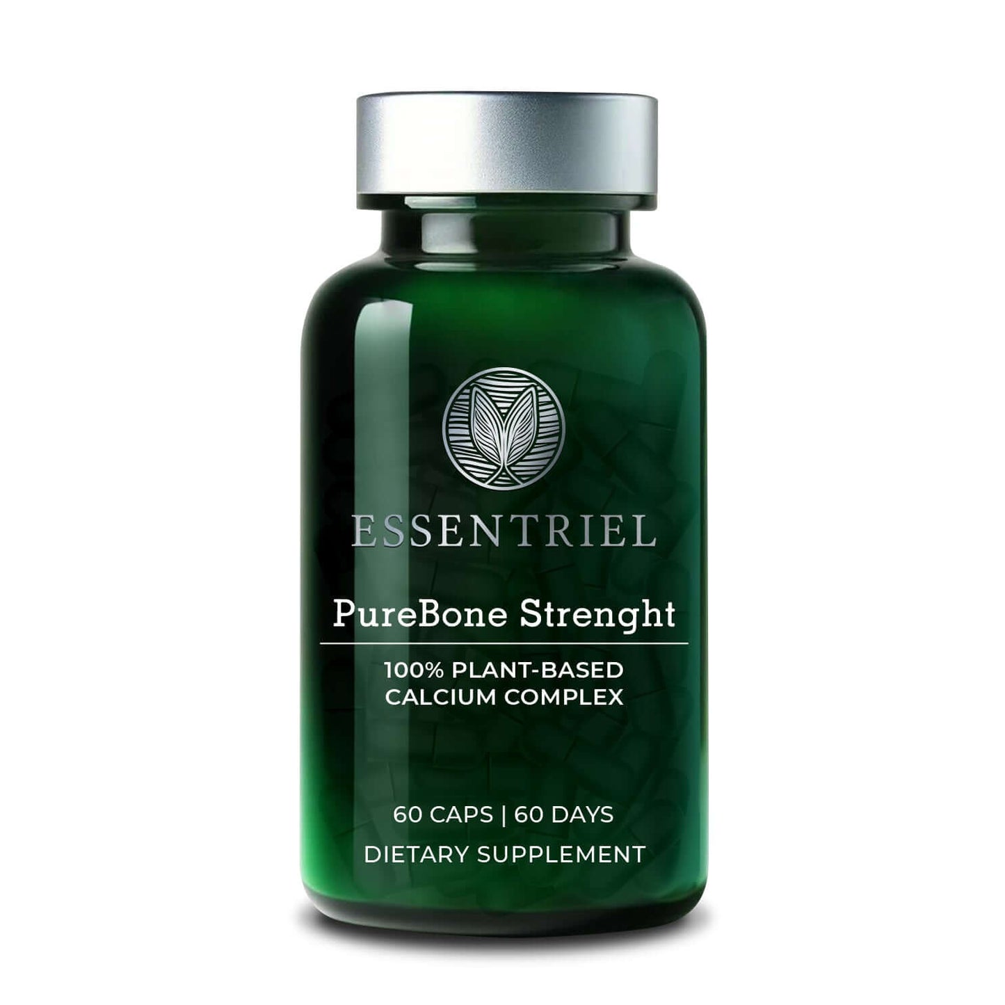 PureBone Strength | Marine Calcium, Magnesium & Vitamin D3 | 60 Capsules - Essentriel