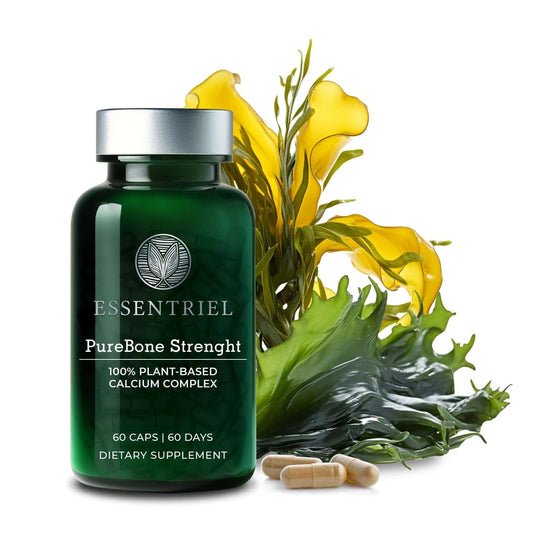 PureBone Strength | Marine Calcium, Magnesium & Vitamin D3 | 60 Capsules - Essentriel