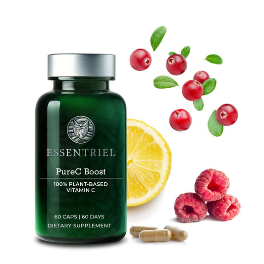 PureC Boost | Natural Vitamin C from Acerola & Berry | 60 Capsules - Essentriel